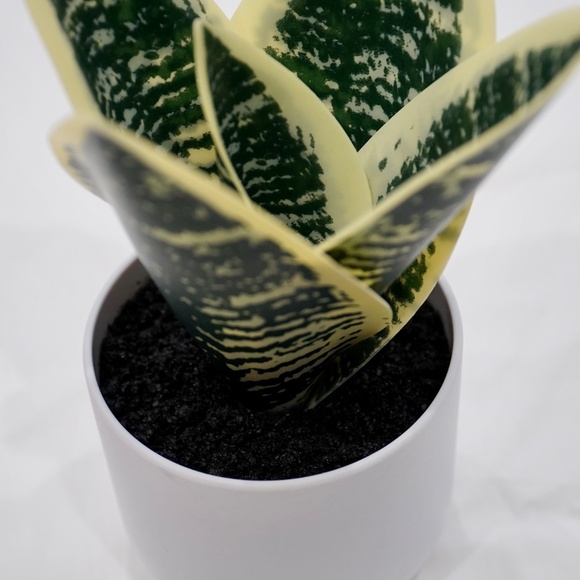 1 PC Fake Snake Plant In Pot Artificial Faux Plant - Picture 7 of 8